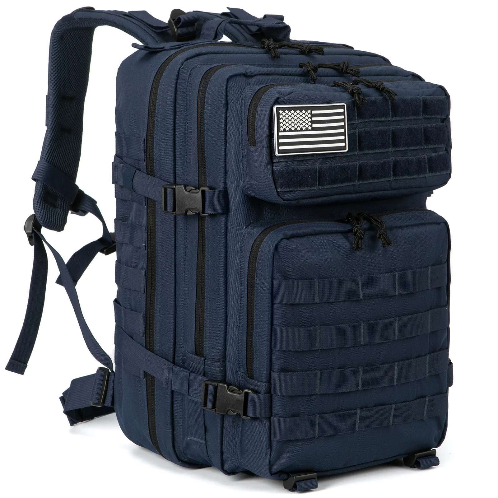 Qt&Qy Tactical Backpacks 45L Large Capacity Man 3 Days Molle Assault Bags For Outdoor Trekking Camping Backpack