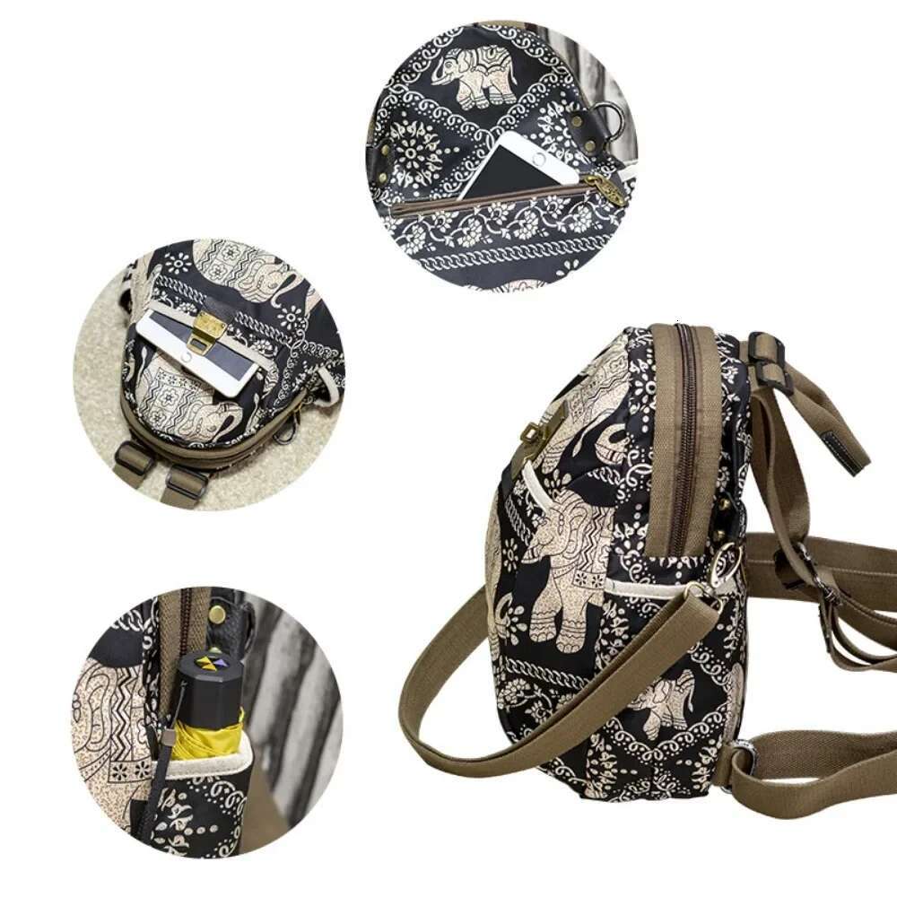 New Outdoor Sketch Mini Handbag Retro Oxford Cloth Distinctive Shoulder Crossbody Bag