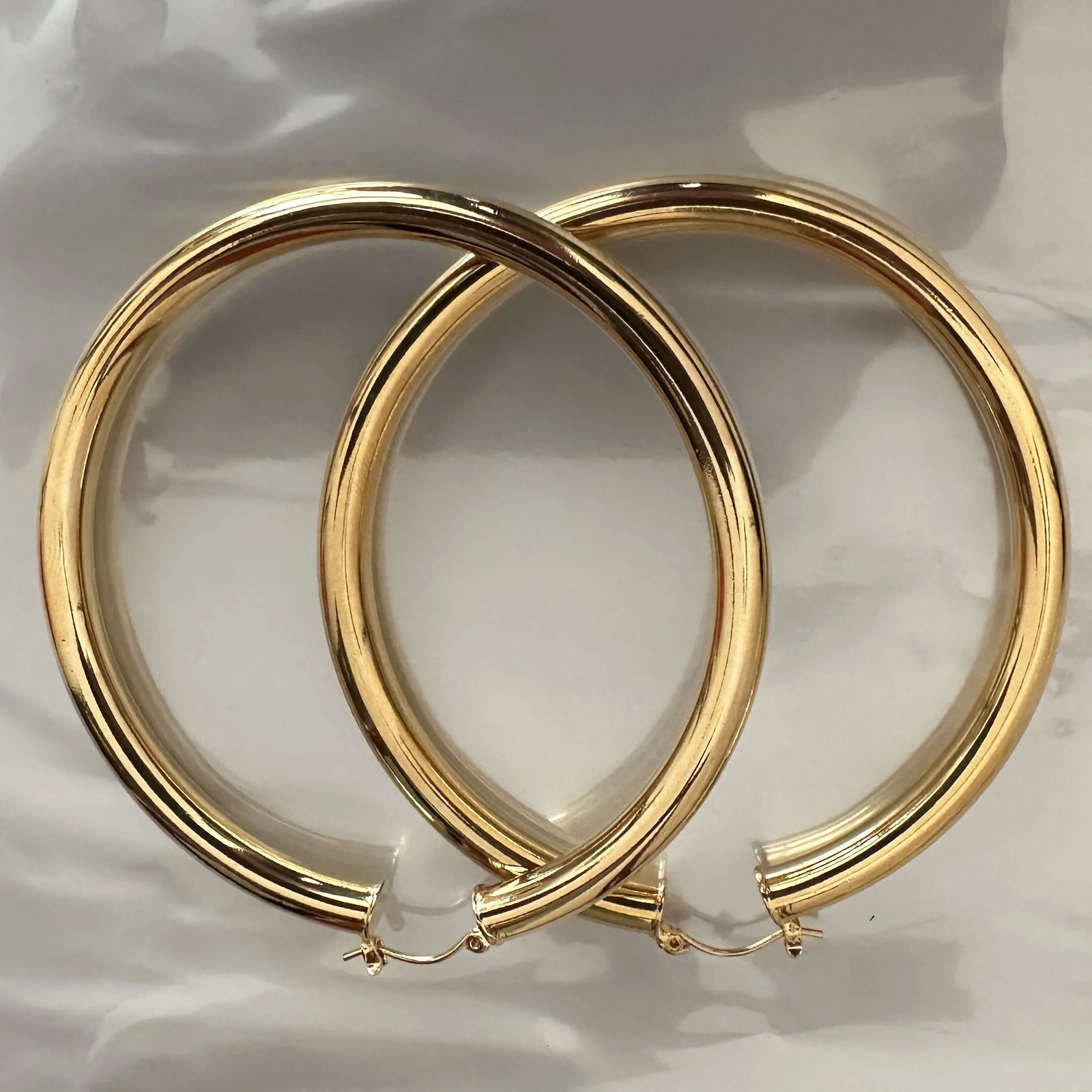 Adixyn Big Circle Earrings for Women 18k Gold Color/Copper Earring African Indian Jewelry Arab Items 250403