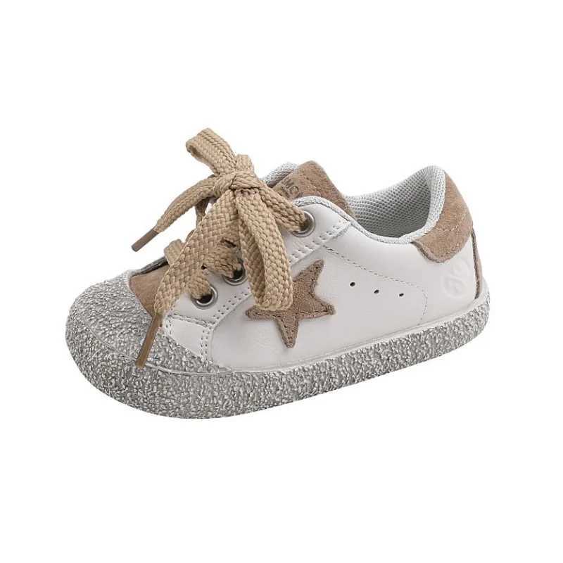 DIMI 2023 Spring Boys and Girls Preschool Shoes Fashion Soft Microfiber Leather Baby Sports Shoes Comfortable Non slip Casual Baby Shoes X250409