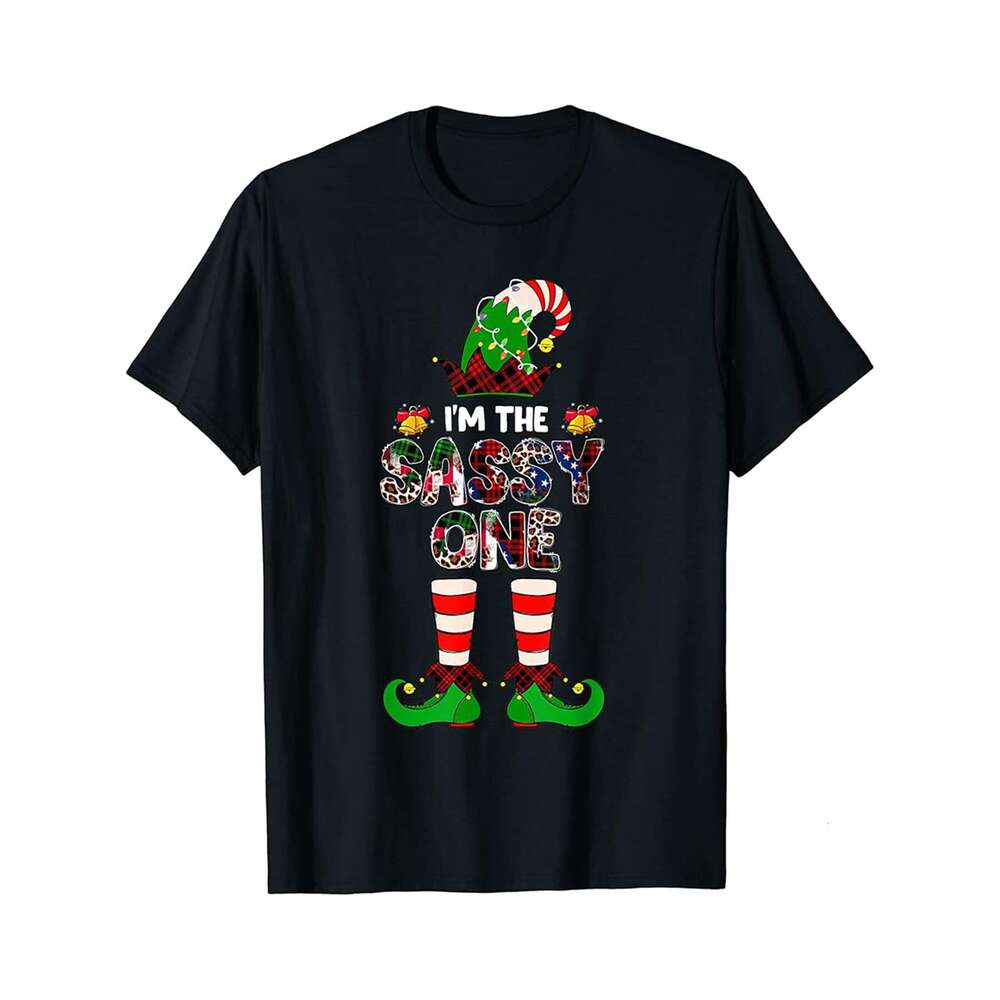Designer T shirt Im The Sassy One Elf Christmas Family Matching Pajama Xmas - 220g Tshits