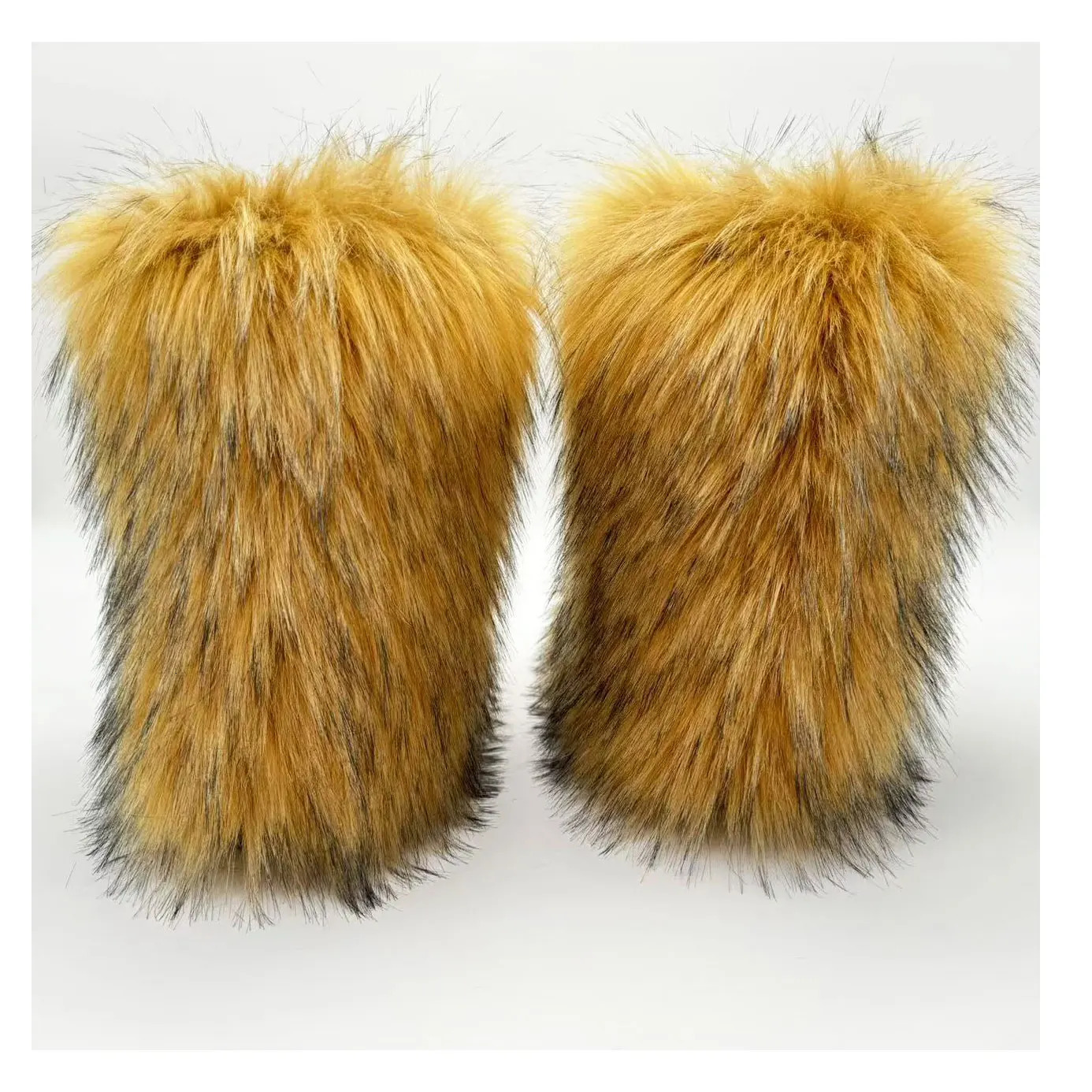 Y2K Winter Boots Women Faux Fur Snow Boots Warm Platform Long Boots Cute Plush Over Knee High Boots Girls Outdoor Furry Shoes 251107 - view 3