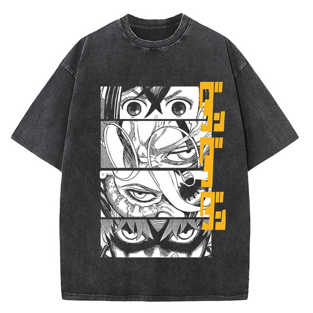 Dandadan Okarun T-shirt Mens Japanese Anime T-shirt Cartoon High Quality Cotton EU Size T-shirt Aesthetic Fashion T-shirt MensXJ250409