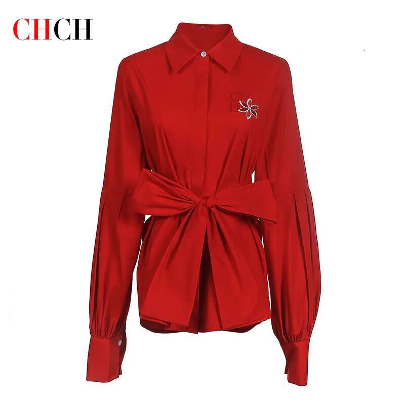 Shirt New Simple Bubble Sleeve Embroidered Commuter Women's Top