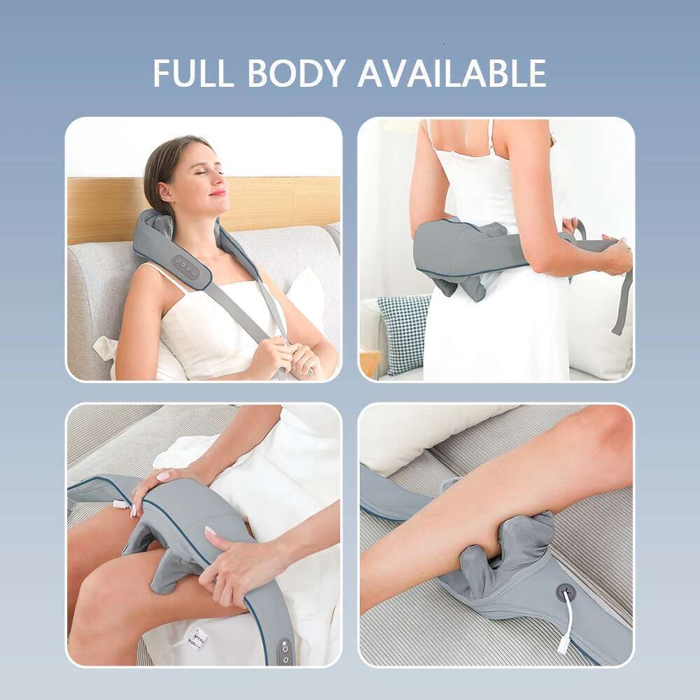 Foreverlily 26W Massager Wireless Shoulder And Back Kneading Massage Shawl Trapezius Neck Cervical maseador
