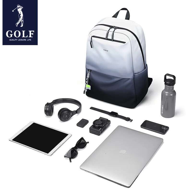 GOLF Gradient Men's 2024 New Trendy Brand Fashion Computer Backpack For Junior, High School, And College Students