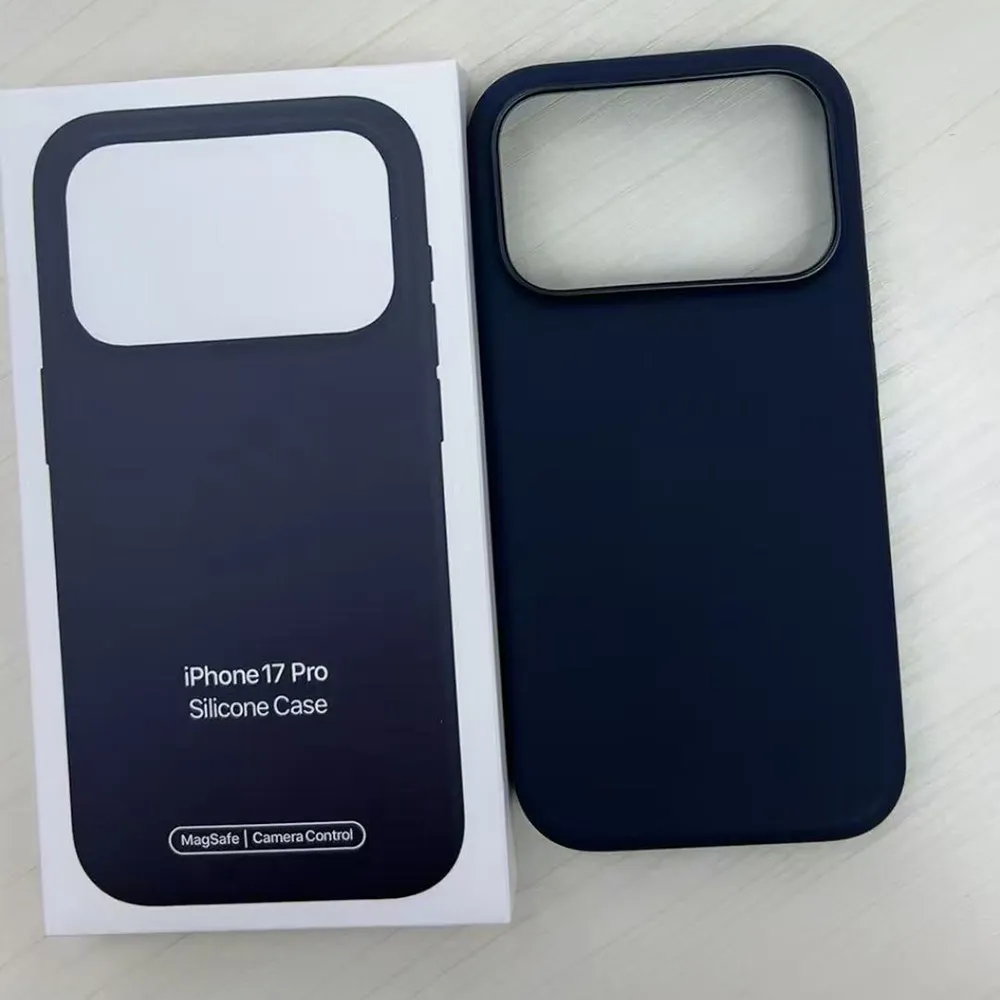 For iPhone 17 17Air 17Pro 17ProMax 16 15 14 13 Pro Max plus Case Liquid silicone Magsafe phone case all inclusive phone protective Back Cover With Box