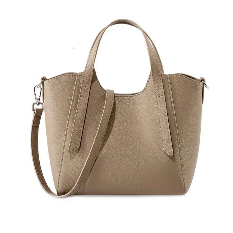 Leather Commuting Women's High-End And Atmospheric Handbag, Shoulder Crossbody Bag, Top Layer Cowhide