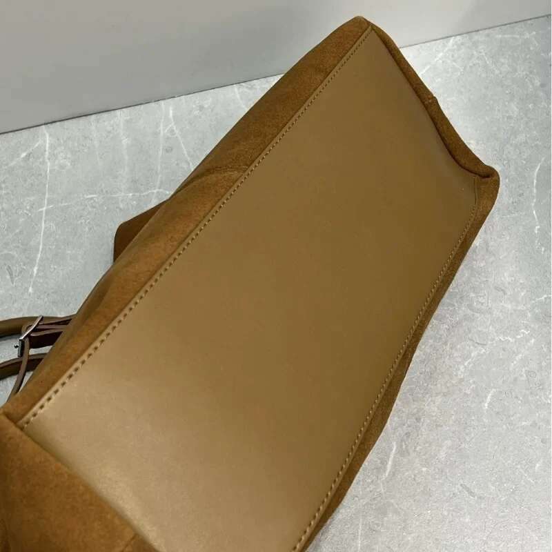 Autumn New Genuine Leather Suede Women's Bag Large Capacity Tote Frosted Single Shoulder Diagonal Handbag For Women