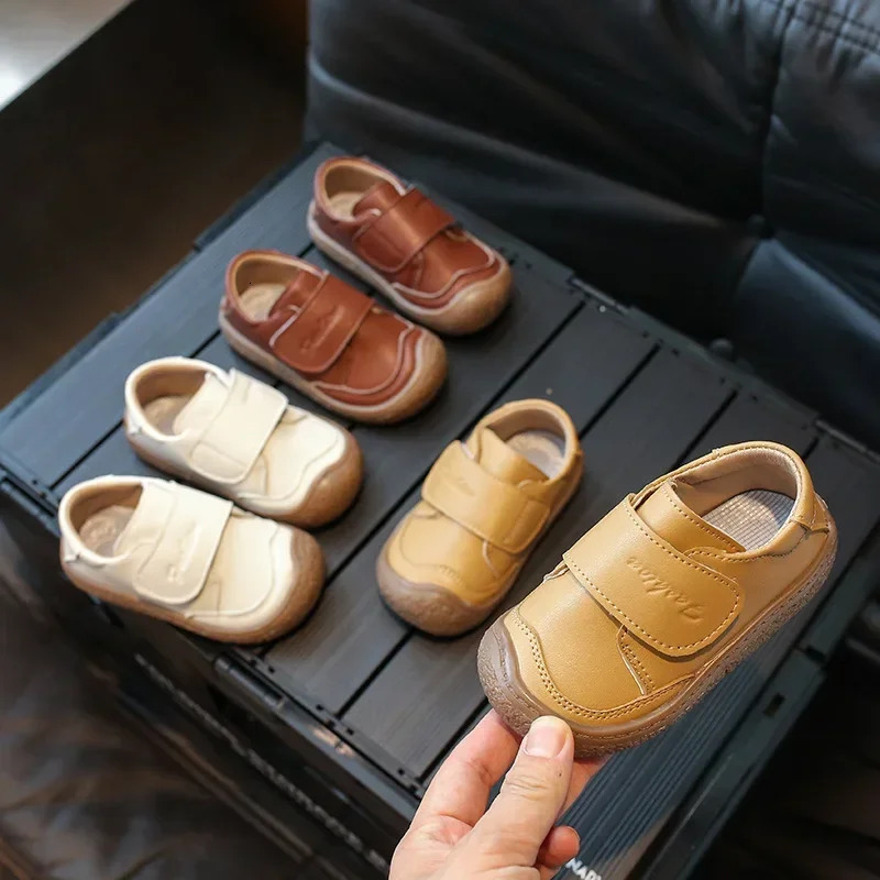Childrens Closed Preschool Shoes Spring and Autumn Baby Soft Bottom Leisure Apartment Girls Anti Kick School Boys Shoes 250409