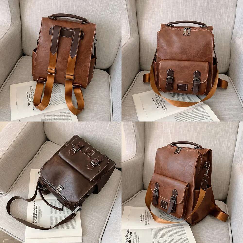 Women's Bags 2020 Women PU Leather Backpacks Vintage Female Shoulder Sac a Dos Casual Travel Ladies Bagpack Mochilas School Bags