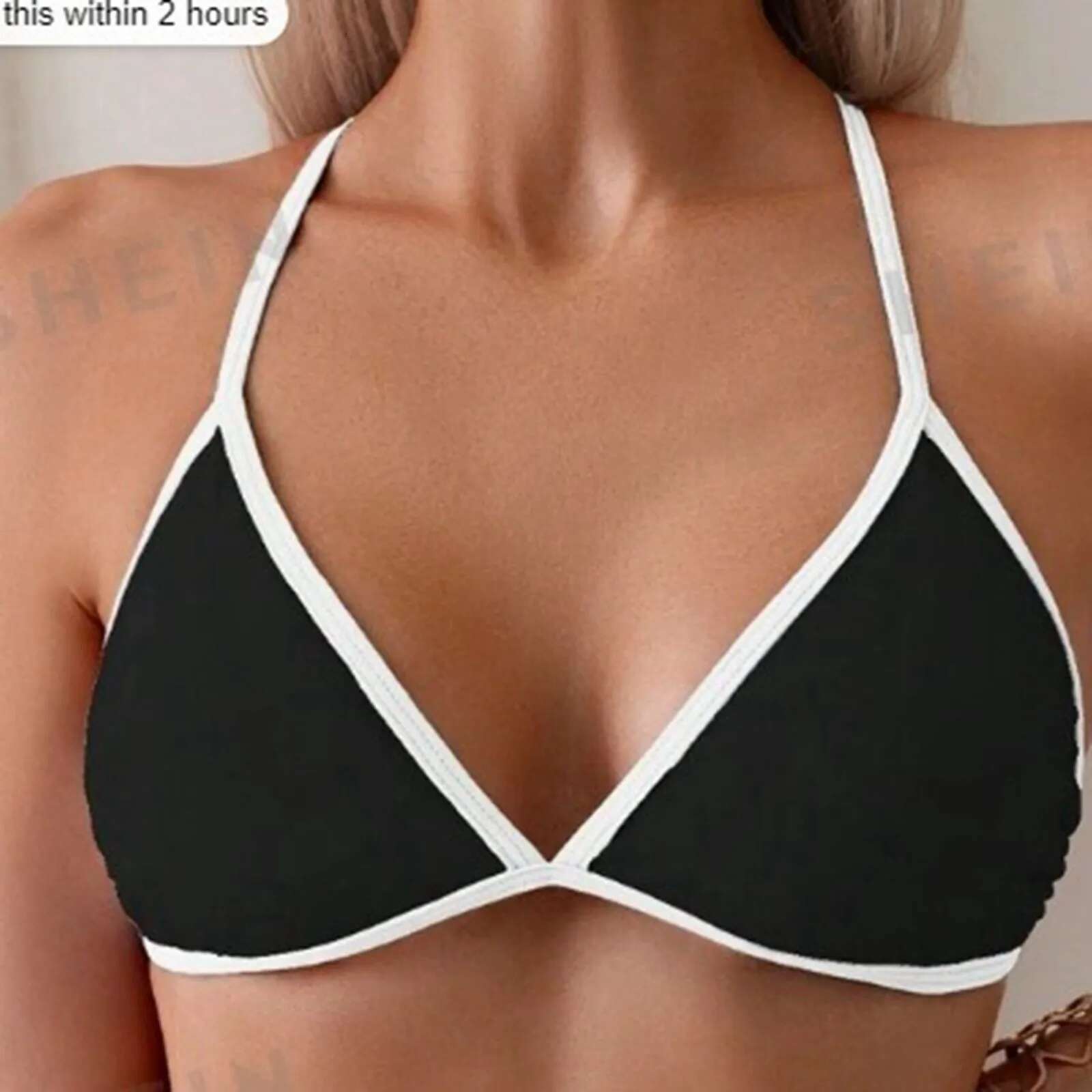 Dongdumaoyi Sexy Patchwork Halter String Micro Mini Bikinis Sets Two Pieces Tie Thong Swimsuit Bathing Suit Swimwear Biquini Bakini Tankini