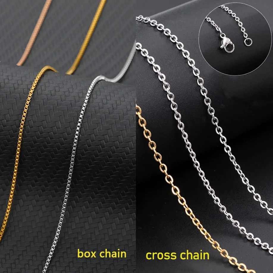 Custom Name Necklaces Stainless Steel Jewelry for Women Personalised Cursive Letter Arabic Pendant Gold Box Chains Choker Gifts 250409