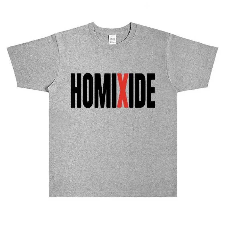 Rap singer Homixide Gang Graphic T-shirt Carti Opium Merch T-shirt mens hip-hop oversized T-shirt mens cotton top T-shirtXJ250409