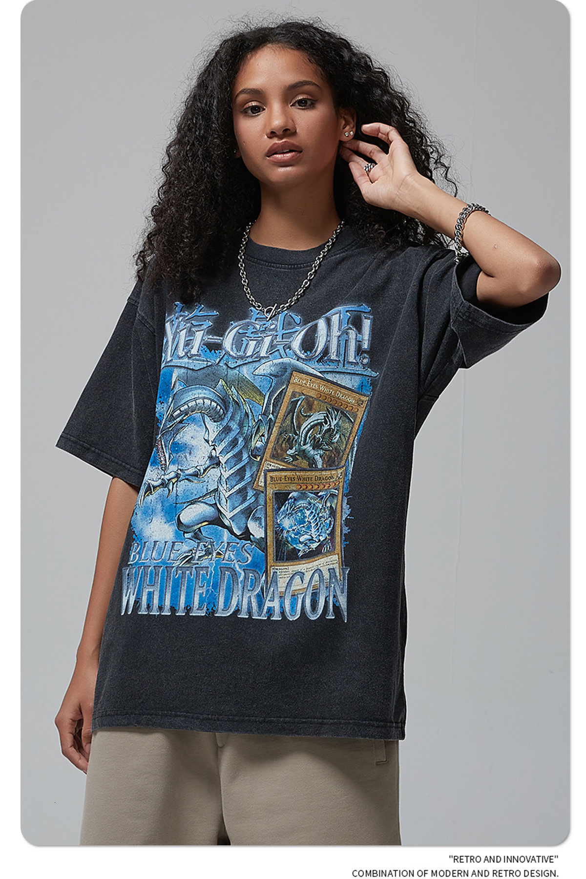 Wear | 2025 Spring/Summer New Product White Ink Digital Direct Spray Printed Short Sleeve T-shirt Men's Trendy Brand Washed T