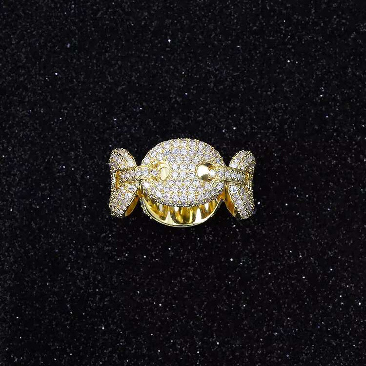 New Design 925 Sterling Silver Iced Out D/VVS Moissanite Diamond Cuban Diamond Ring for Hiphop Life