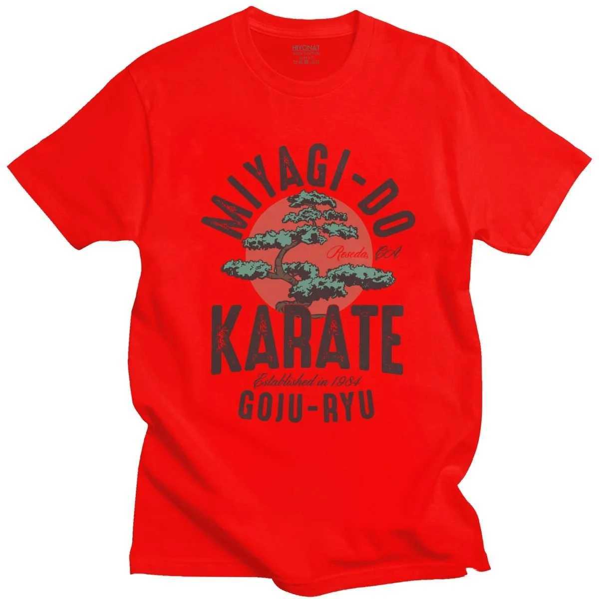 Retro Miyagi Do Inspired Karate Childrens T-shirt Mens Cotton Cobra Kai T-shirt Japanese Kung Fu T-shirt Short Sleeve T-shirt 65731XJ250409