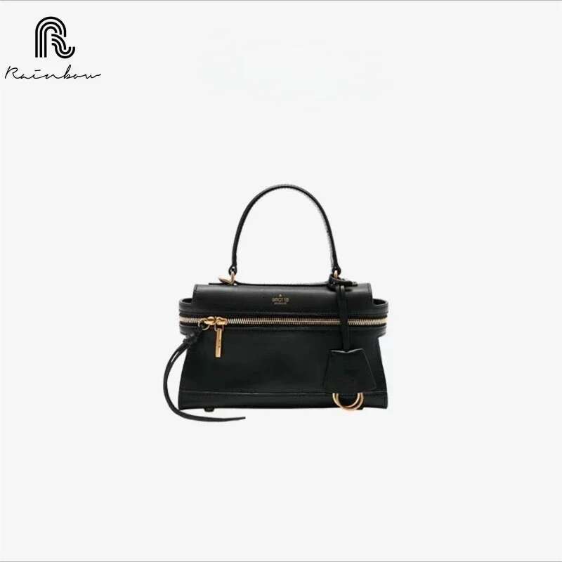 RAINBOW Fashion New High-Quality Leather Handbag For Women Simple Versatile Single Shoulder Crossbody Bag Trendy Sizes
