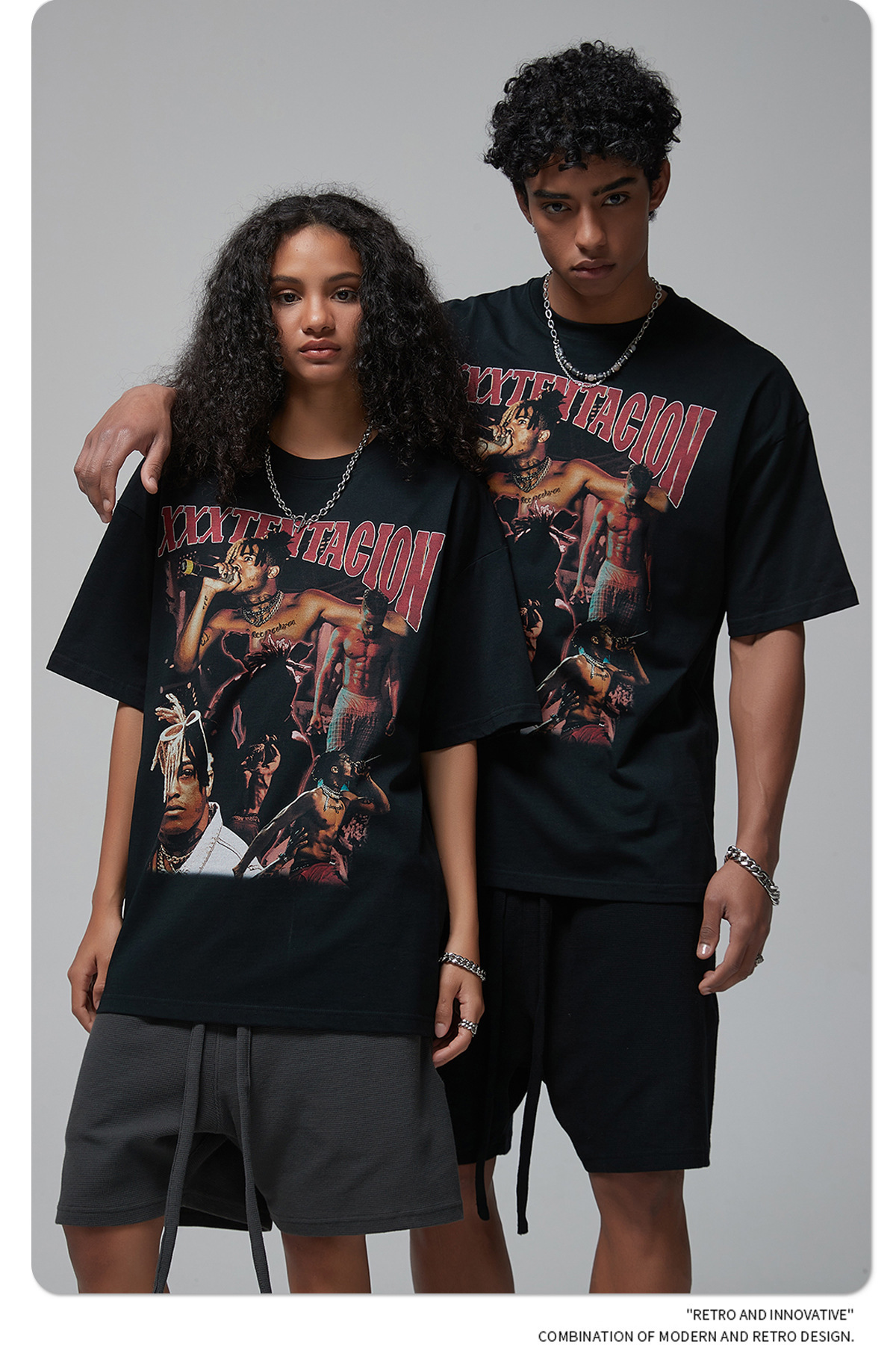 Wear | 2025 New Product 230g Digital Printed Men's Short sleeved Street Trendy Brand Loose T-shirt Men