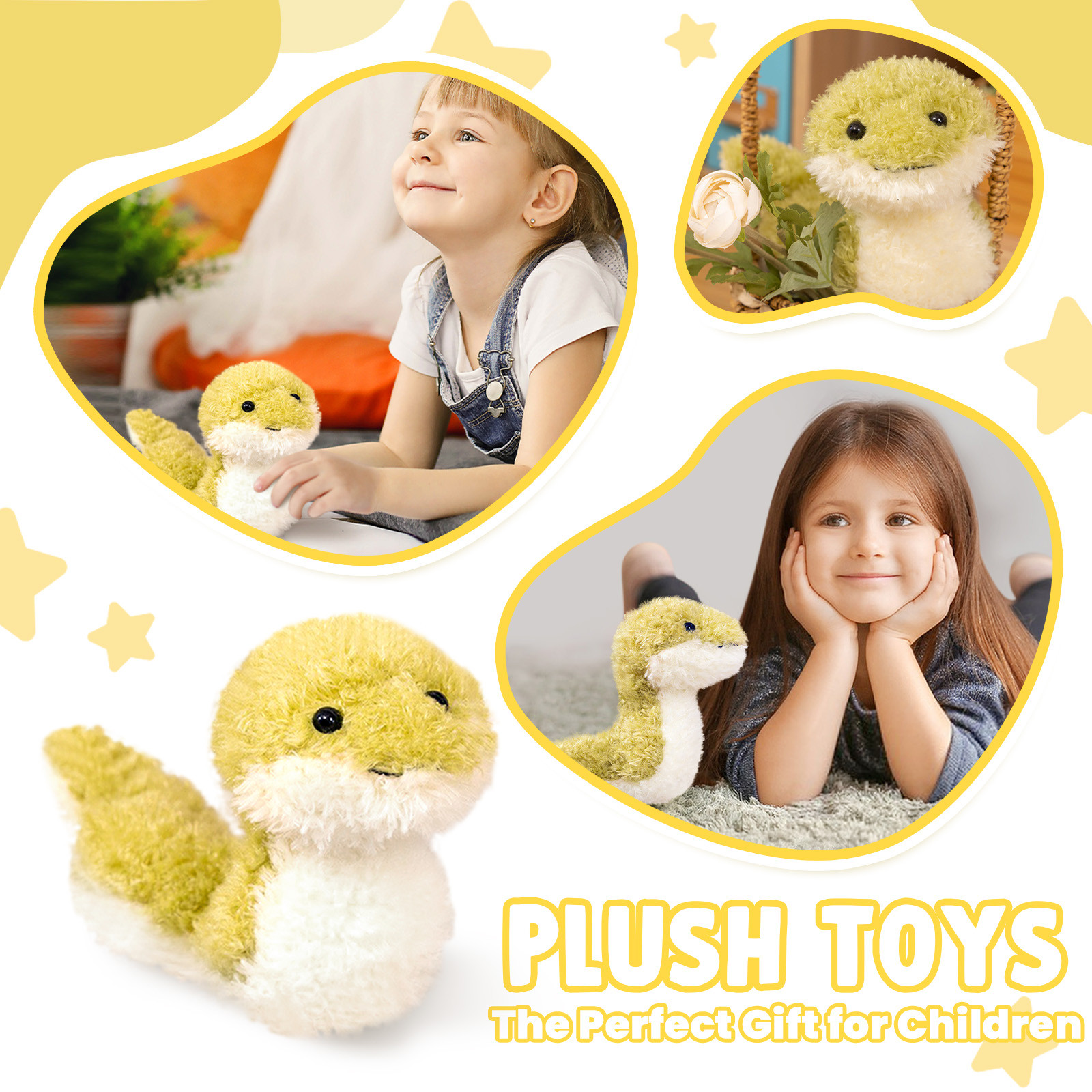 Update Small Snake Plush Doll Toy Gift Cartoon JC Children's Rag Pillow