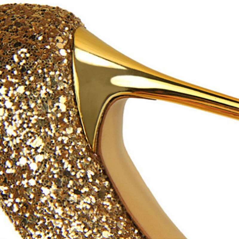 New Autumn Cinderella Women Bg Sequined Cloth Fashion High Heels Shoes Woman Pumps Pointy Toe Ladies Party Wedding Shoe