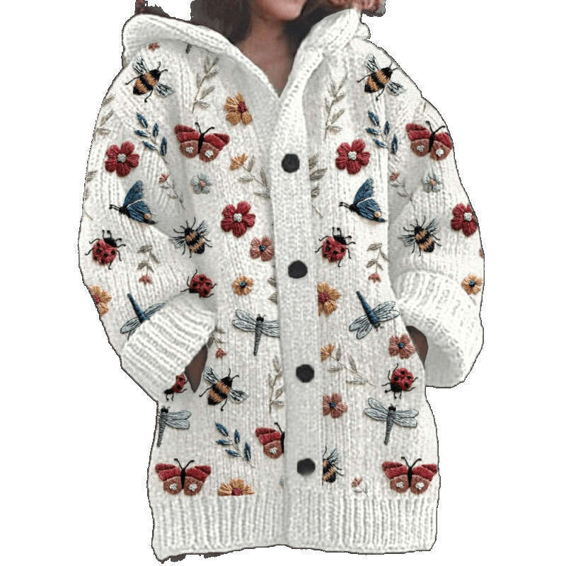 2025 New Halloween Animal 3D Printed Casual Hooded Cloak Jacket autumn sweater print wildfox sweaters for women