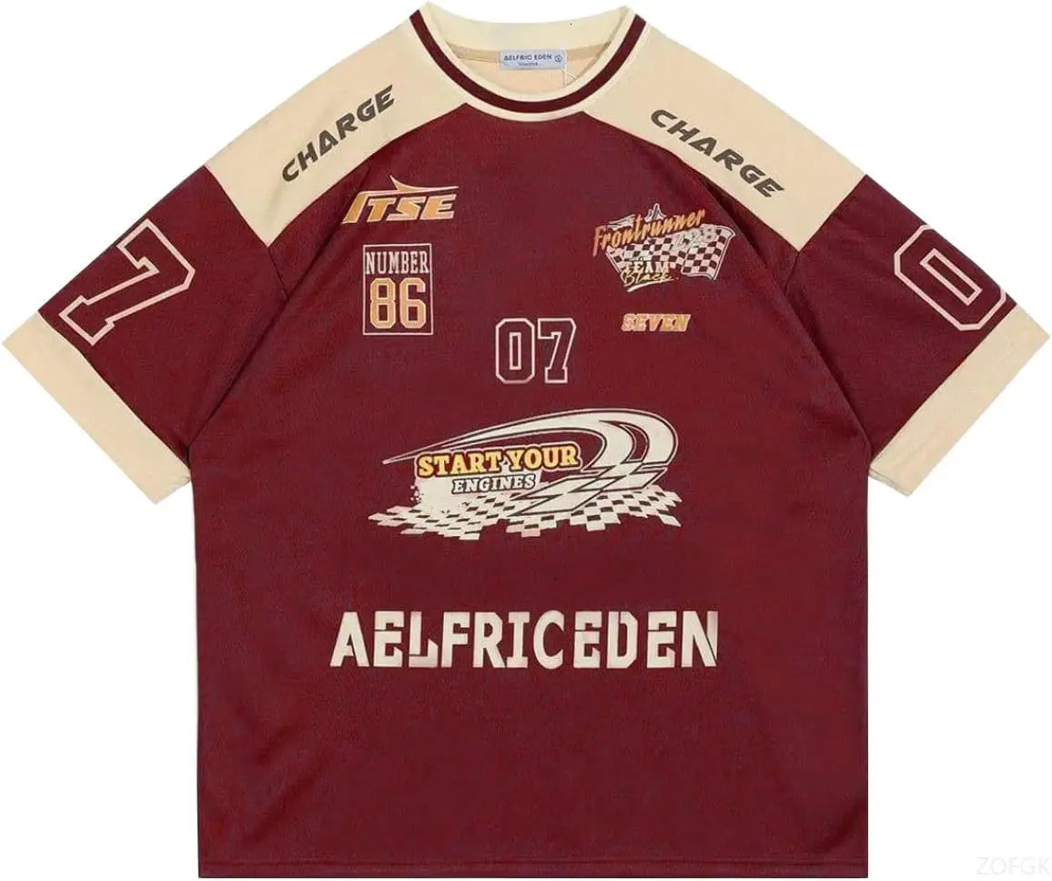 Aelfric Eden 90s Oversized T Shirts man Grahpic Printed Casual Tees Streetwear Vintage Summer Top Tshirt 251107