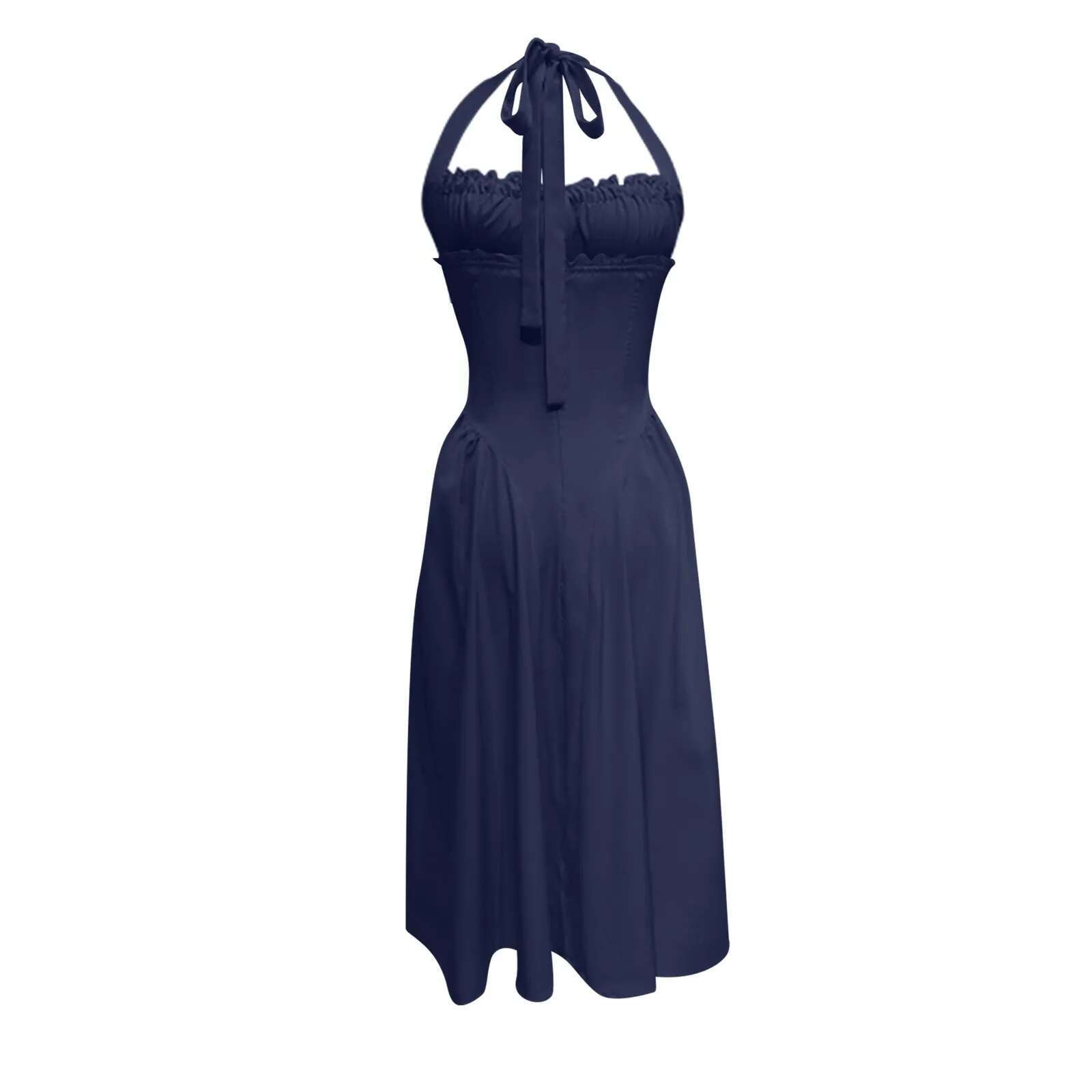 Dongdumaoyi Summer Sundress Lace Up Long Dress Women Streetwear Chic Solid Sleeveless Slip Club Party Vestidos New In Dresses