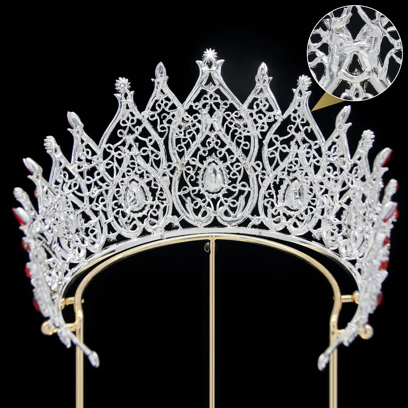 Levery Miss Universe Big Rhinestone Wedding Crown Tiaras Queen Princess Headpiece Pageant Hair Accessories 251107