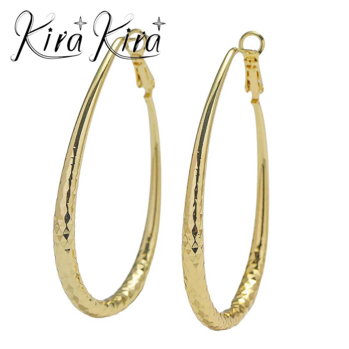 Golden Glossy Spring Fastener Egg-shaped Earrings Hypoallergenic Copper Z250408