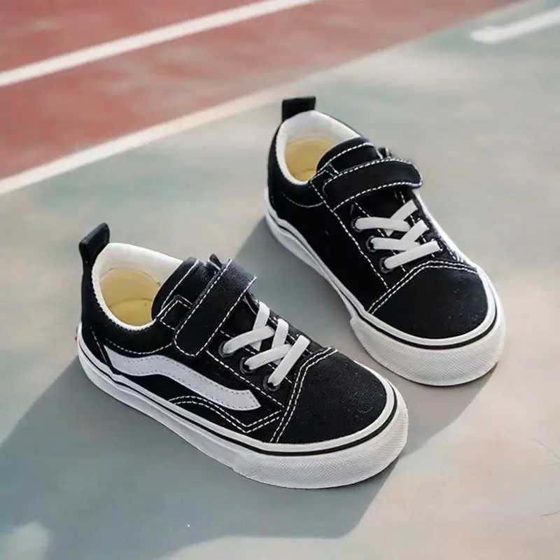2025 Childrens New Canvas Shoes Youth Boys Fashion Sports Shoes Girls Casual Shoes Young Students Soft Comfortable Bottom Sports Running Shoes X250409