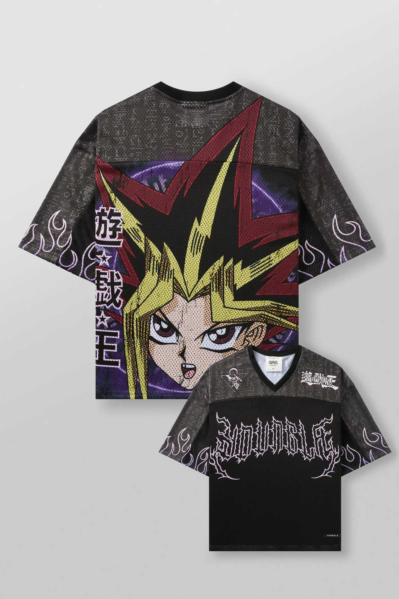 3D YA Trendy brand oversized T-shirt casual fast drying breathable mesh shirt animated graphic T-shirt short sleeved topXJ250409