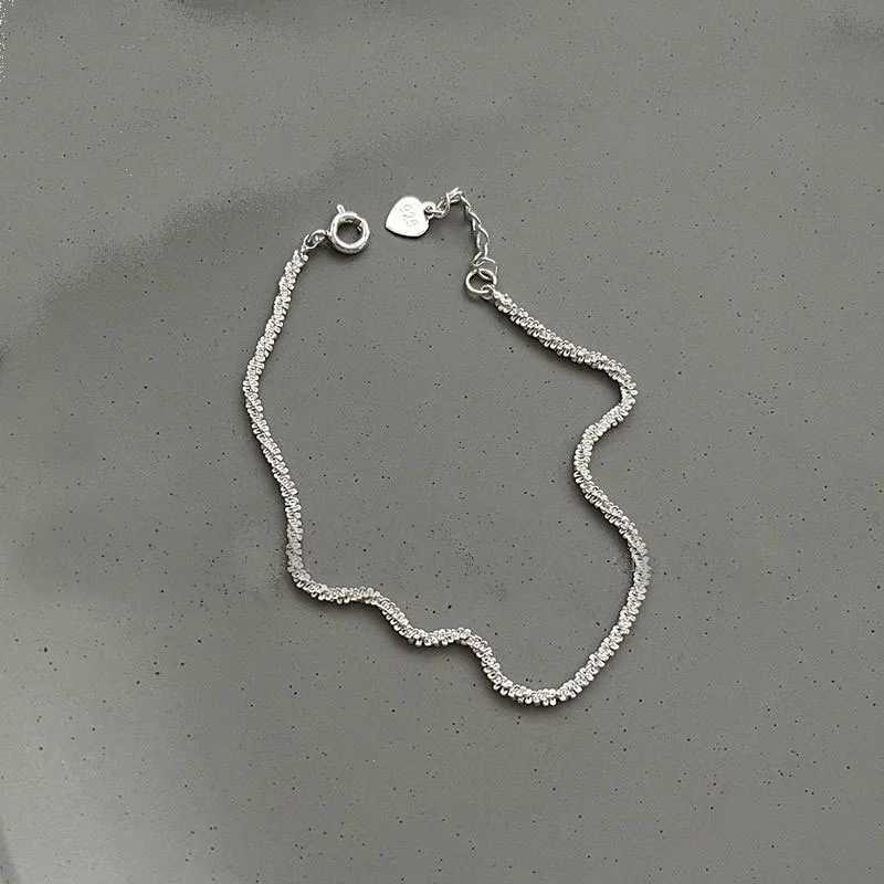 SILIA 18K Golden Bracelet S925 Sterling Silver Sparkling Glitter Bracelets High Quality Jewelry La Str Jewelry GiftC250408