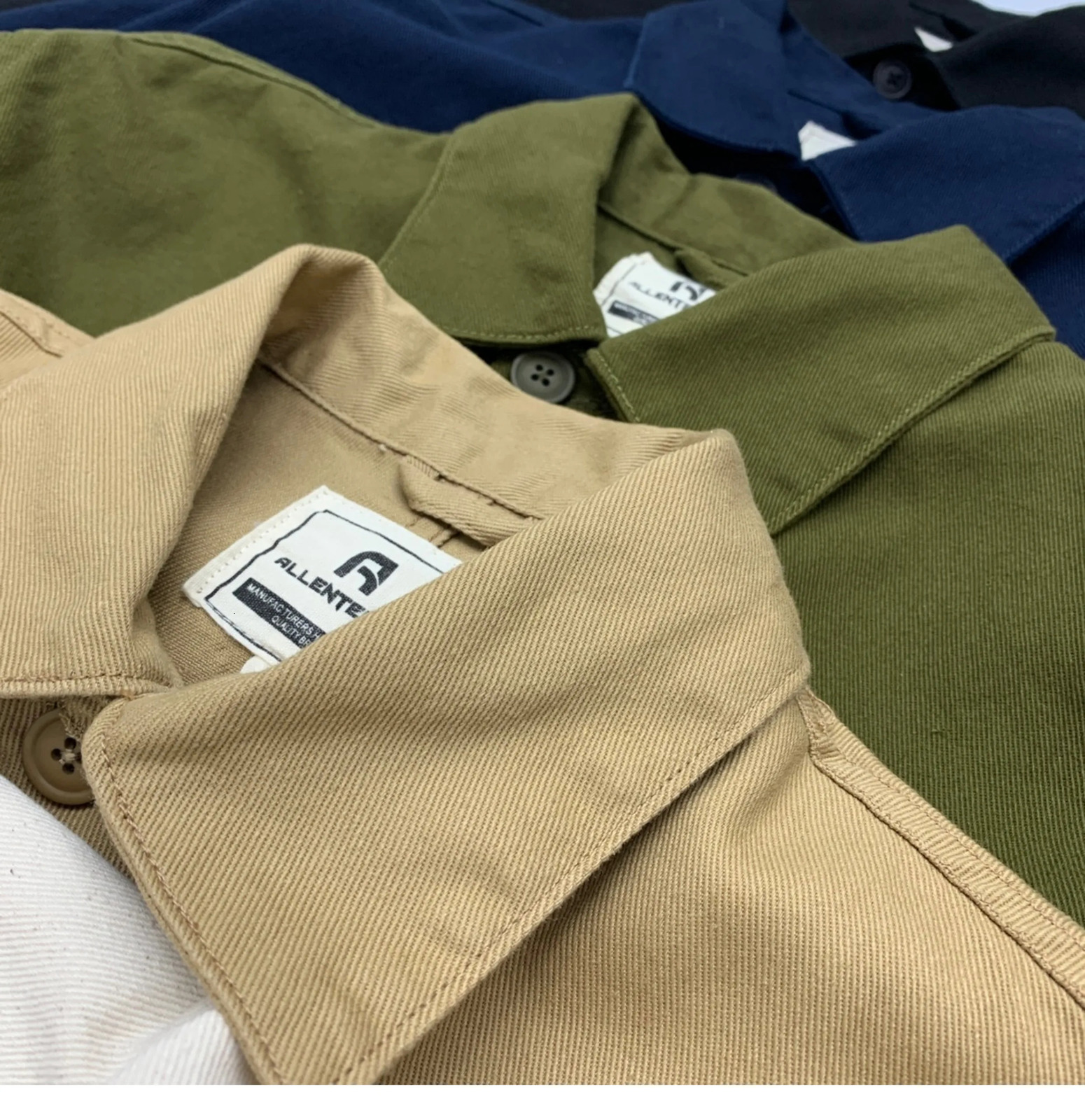 Retro Mens Multi Pocket Jacket SpringSummer American Casual 100% Cotton Work Product 250409