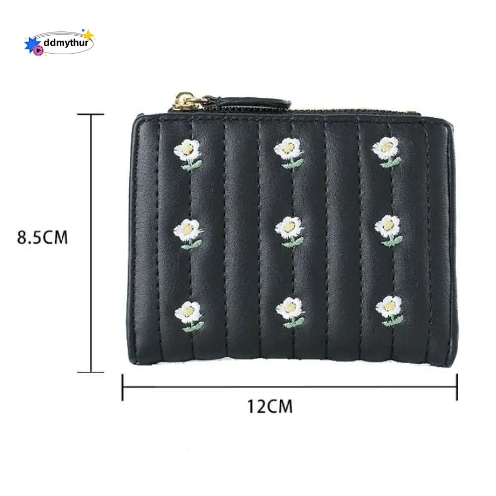PU Leather Short Wallet New Mini Zipper Money Bag Solid Color wer Card Holders Girl ddmythur