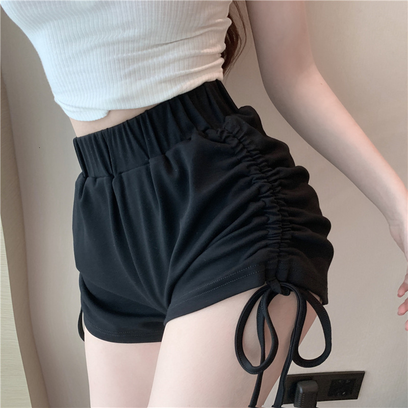 2025S Women s Designer Shorts Women s S Summer Wide Leg High Waist Slim Fit Sports Hot Pants Black Drawstring Loose Casual Pants For Outdoor Wear Beac
