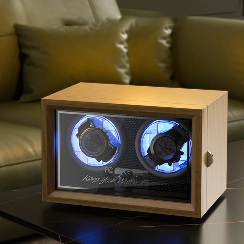 Wood Watch Winder High-End 2 4 6 Slot Automatic Watches Box with Mabuchi Motor Watch Shaker Cabinet Clock Storage Box 250407