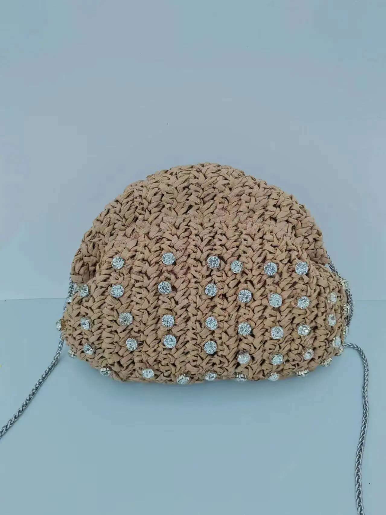 Summer Designer Shoulder Crossbody Dia Straw Weaving Clutch Purse Women Dumpg Messenger Beach Bag Fashion Cloud Pouch