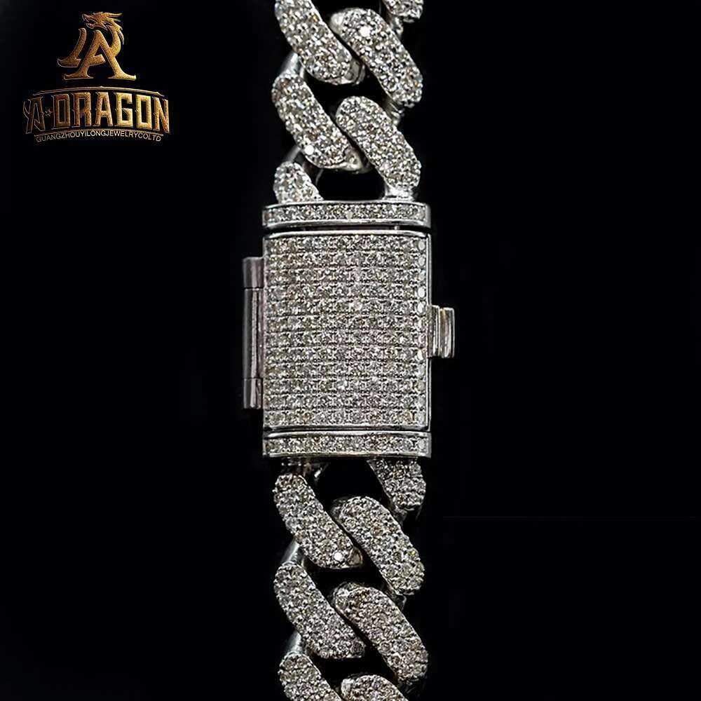 Hip Hop Style 16mm Miami Cuban Chain Design Charm 10k 14k 18k Solid Gold Cuban Link Chain Fine Jewelry for Decor