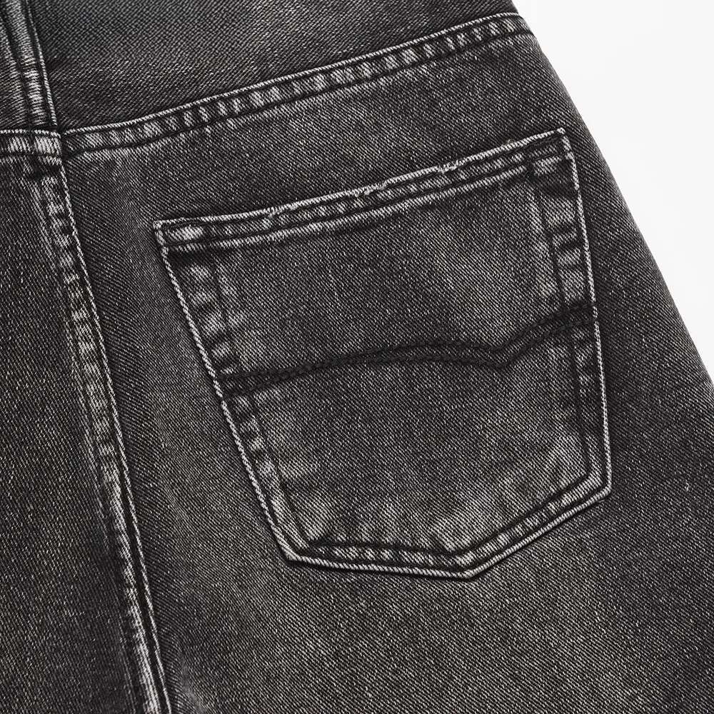 Distressed Flared Mens Washed Denim Pants Hip Hop Casual Jeans Autumn Winter Streetwear Men Trousers