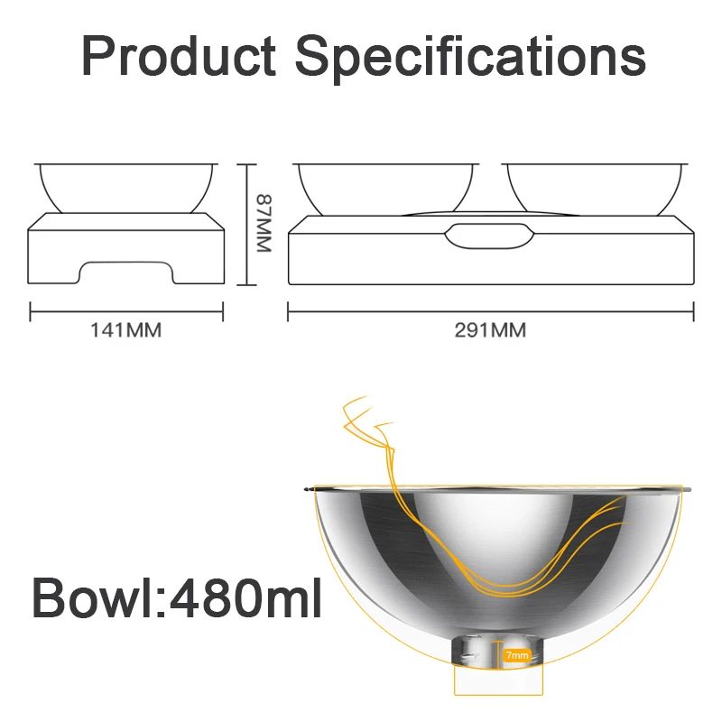 175140 Plastic cat bowls are lightweight, portable, versatile, affordable, and anti-tip, meeting basic daily needs