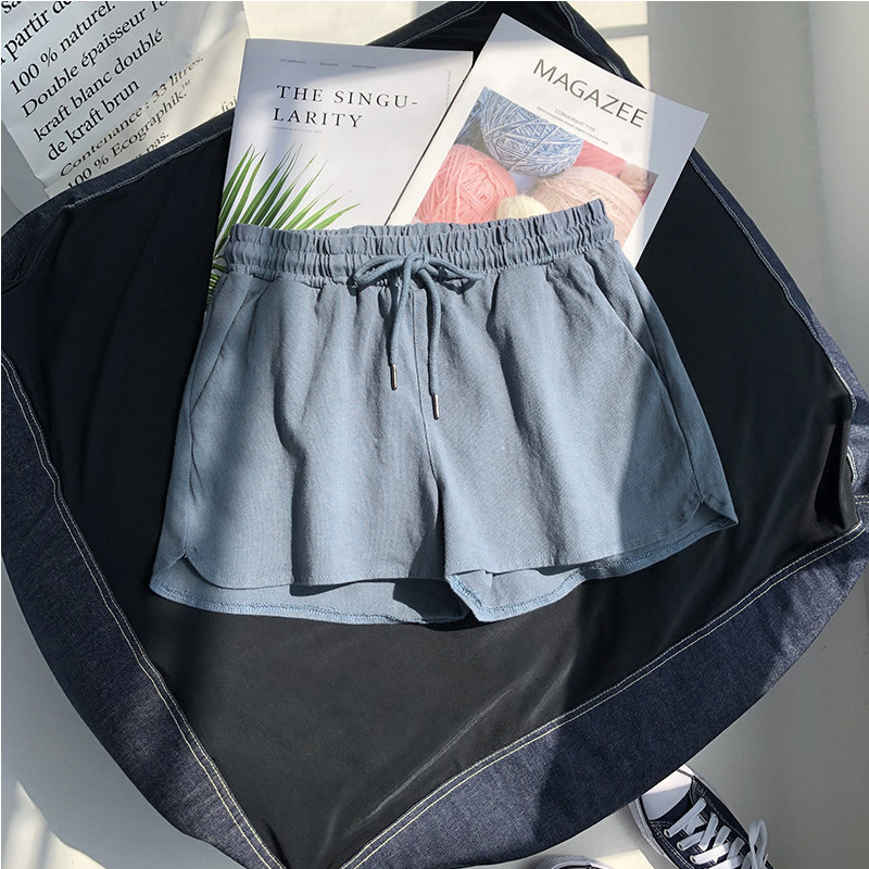 2025S Women s Designer Shorts High Waist Elastic Waist Sports Hot Pants Loose Casual Summer New Wide Leg Pants Home Sleepwear Trendy Beach Pants