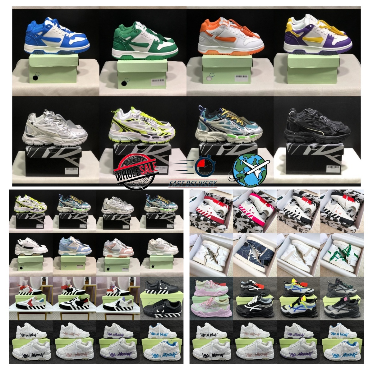 High quality Out Of Office Sneaker Designer Casual whitesneaker designer shoe Women Sports Mixed Color Flat Men Vintage Distressed Mens off whiteshoe trainers