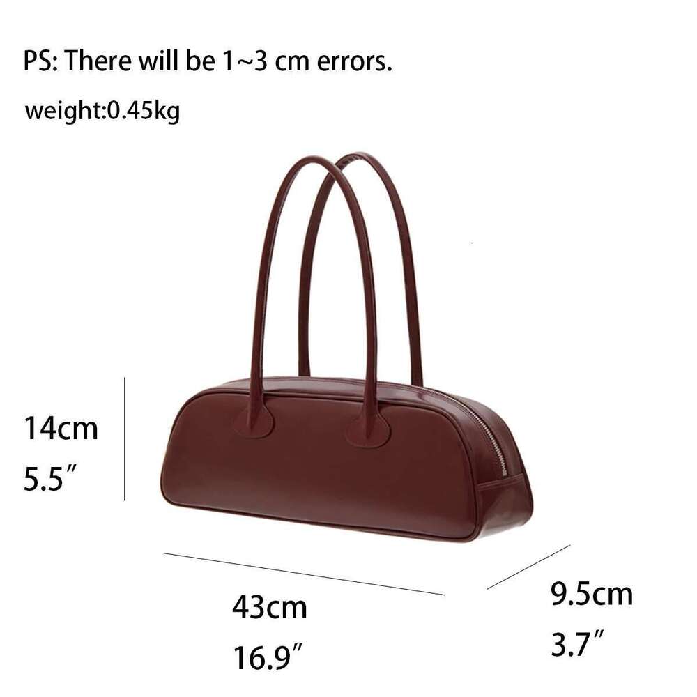 MABULA Brand Simple Genuine Leather Red Underarm Shoulder Bag Korean Women's Satchel Handbag Exquisite Phone Purse