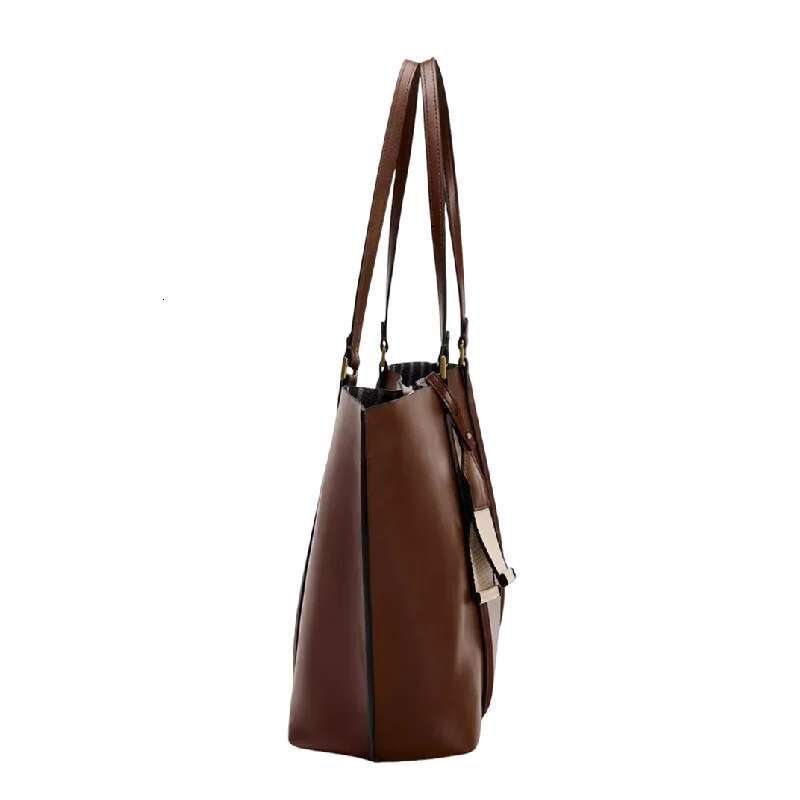 Fashion Tote Handbags PU Leather Bags Women Black Large Capacity Shoulder Handle Purse For Travel Shopping Bag