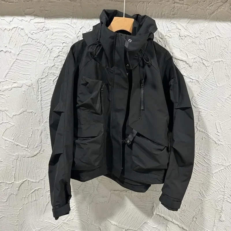 Outdoor jacket with highend n trench coat and hooded windbreaker suitable for womens loose solid casual quilting warmth in the autumn of 250409