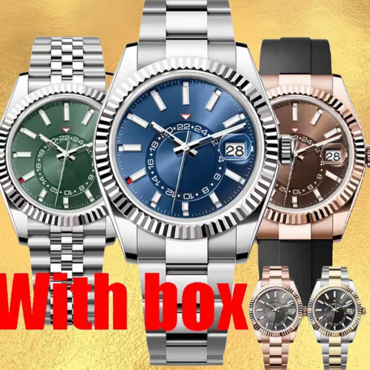 Mens watch automatic sky dial watches men 41MM designer reloj orologio montre de luxe stainless steel waterproof Wristwatches with sapphire glass and box