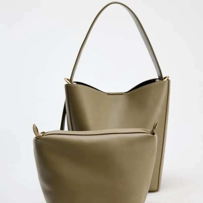 Fashion Large Capacity Buckets Designer Women Handbags Pu Leather Shoulder Crossbody Bags Small Tote Composite Bag