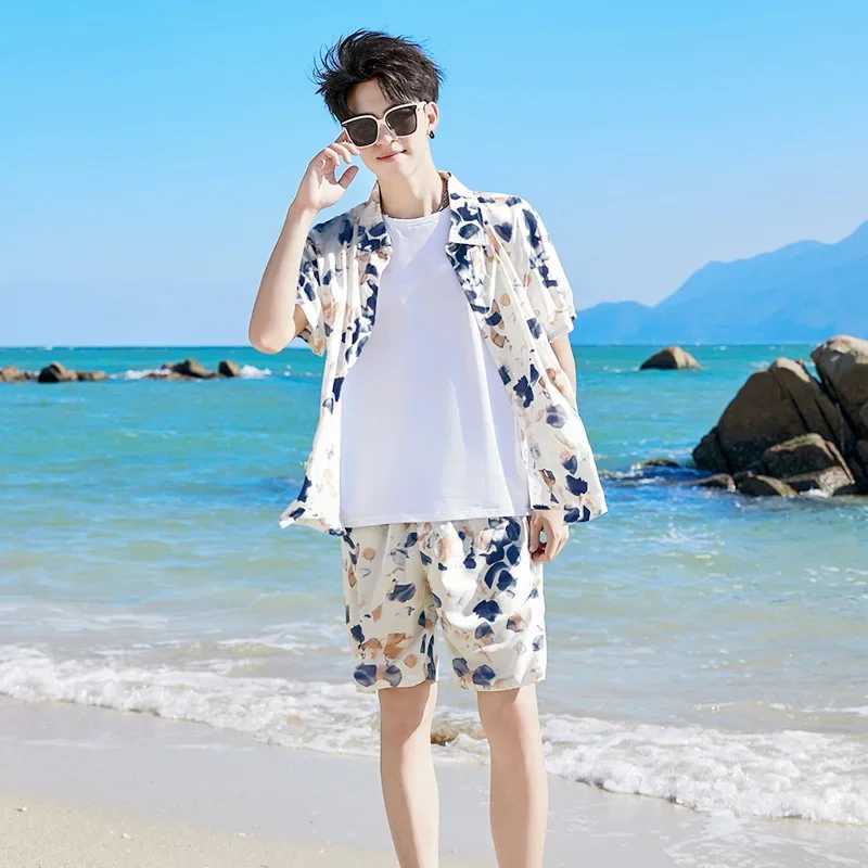2024 Summer Holiday Family Vacation Appearance Clothing Father Son Shirt Two Piece Set Mom and Daughter Short Sleeve Dress S2548