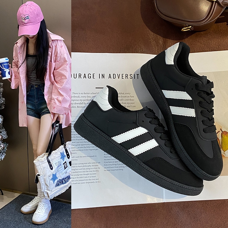 Free shipping designer retro casual German training shoes women's new casual sports shoes anti slip lightweight thick soled board shoes in multip